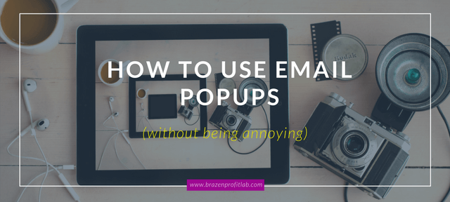 email pop ups
