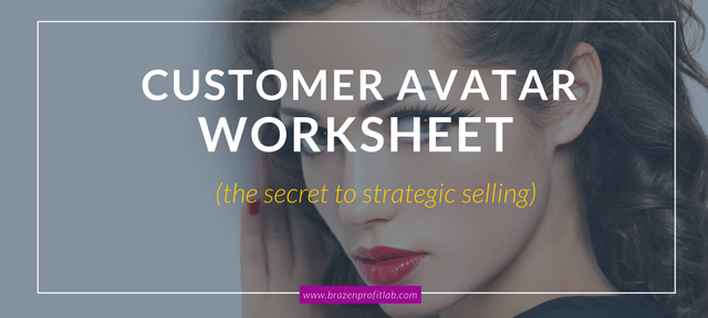 Customer Avatar worksheet pdf