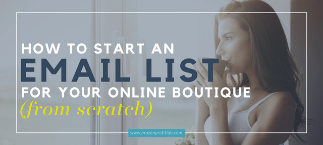 how to start an email list